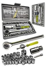 PRO 64 Parça Jsr1800 Professionel Akülü Vidalama Matkap,Krom Kaplı Çelik 40 Parça Cırcırlı Lokma Set