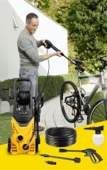 Pro 135 Bar Max Bakır Sargılı Yüksek Basınçlı Halı, Cam, Ahır, Bahçe Ve Oto Yıkama Makinesi