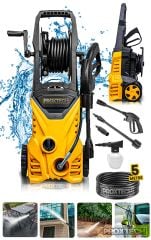 Pro 135 Bar Max Bakır Sargılı Yüksek Basınçlı Halı, Cam, Ahır, Bahçe Ve Oto Yıkama Makinesi