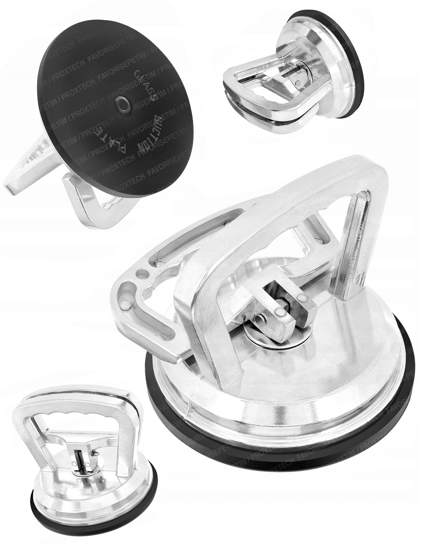 Premium Yüksek Kalite Cam Fayans Kaldırma Metal Alüminyum Tekli Cam Fayans Taşıma Vantuz 30-35 kg