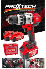 Premium Ultimate Tork 58V 5Ah Darbeli Bakır Sargılı Metal Şanzuman Şarjlı Çift Akülü Vidalama Matkap