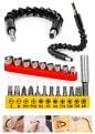 Çift Başlıklı Torx Anahtar Tornavida Matkap Adaptör Bits Esnek Açı Uzatma Çubugu T/H/PH/Torx Set