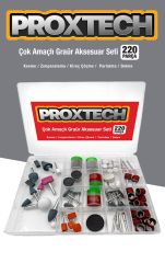 Çantalı Organizer 220Parça Gravür Cam Oyma Delme Parlatma Taşlama Zımpara Dremel Gravür Oyma Çantası