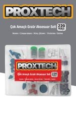 Çantalı Organizer 220Parça Gravür Cam Oyma Delme Parlatma Taşlama Zımpara Dremel Gravür Oyma Çantası