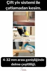 Paslanmaz Kademeli Matkap Ucu Sac Demir Çelik Plastik Bakalit Ahşap Delici Sarı Titanyum Kozalak Uç