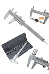 Paslanmaz Yüksek Kalite Metal Gövdeli Mekanik Kumpas 0-150 mm