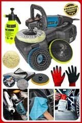 Premium Profesyonel 6 Kademeli Devirli Koltuk Yıkama Zımpara Pasta Cila Polisaj Makinesi Ful Set