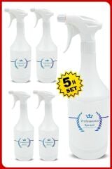 Premium Profesyonel Kimyasala Dayanıklı Taşınabilir  Boş 1 litre Boş Fısfıs Sprey Şişesi (5 adet)