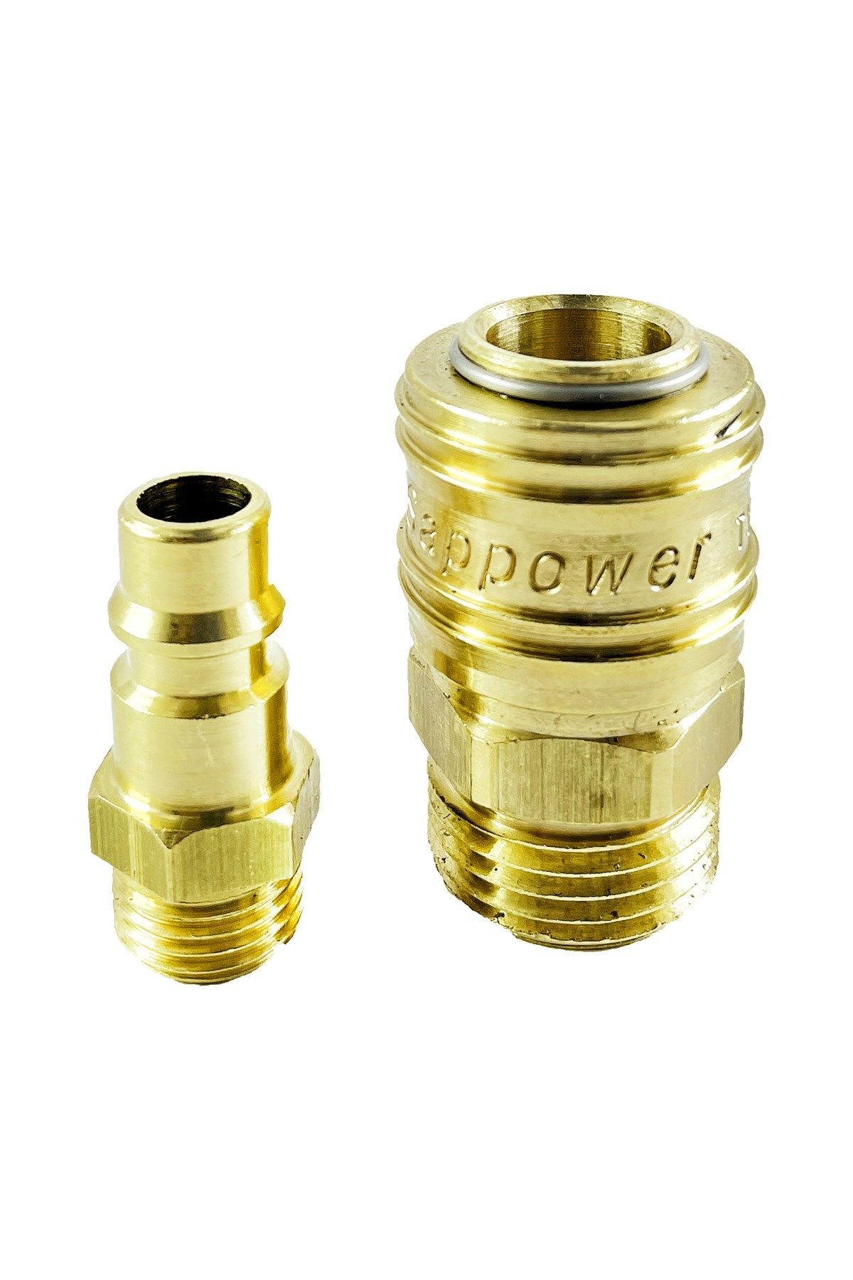 Craftex Kompresörler için Kompresör Stoper Hava Jakı Hortum Gövde 1/4 Erkek  ve Dişi Paket