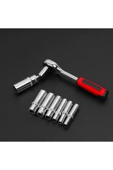 Combo Lokma Anahtar Tamir Takımı 53 adet 1/4 Cırcır Tork Anahtarı Soket Seti Oto Tamir Alet Seti