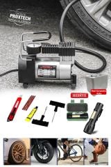 Araç Lastik Şişirme  12 V Araba Oto Araç Lastik Şişirme Pompası 160 PsimetalGövde KompresörCombo Set