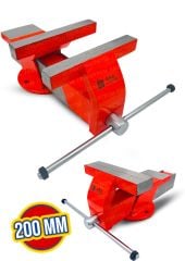 Ağır Hizmet KIRILMAZ Profesyonel  200 mm Profesyonel Kalite Masa Tezgah Mengenesi