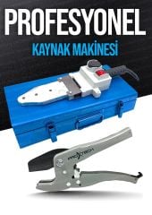 Ağır Hizmet Çift Residans Isı Ayarlı Pprc Plastik Boru Kaynak Makinesi Çantalı Pro Makaslı Set