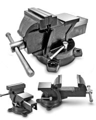 360 Dönerli Profesyonel Ağır Hizmet Yüksek Hassasiyetli Kırılmaz Örslü Masa Tezgah Mengenesi 100 mm