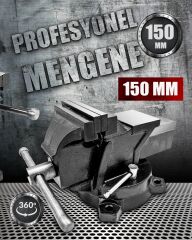 360 Dönerli Profesyonel Ağır Hizmet Yüksek Hassasiyetli Kırılmaz Örslü Masa Tezgah Mengenesi 150 mm