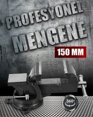 360 Dönerli Profesyonel Ağır Hizmet Yüksek Hassasiyetli Kırılmaz Örslü Masa Tezgah Mengenesi 150 mm