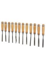 12 Parça Ahşap Oyma Iskarpela Set Profesyonel Taş Seramik Tahta Hobi Gravür Keskin Bıçak Takımı