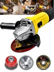 Full Set  Metal Şanzuman Bakır Sargılı Bhd Avuç Içi Taşlama Demir Metal Kesme Makinesi Sprel 115 Mm