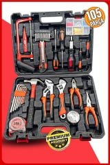 Premium Özel Alışım 105 Parça Kalite  Çelik Profesyonel Alet Takım Full Set