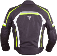 Gms Blouson PACE Siyah Beyaz Sarı Spor Motosiklet Ceket