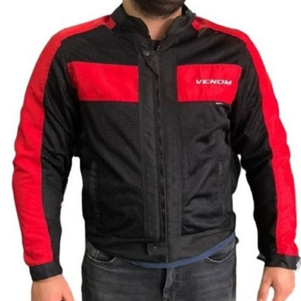 VENOM URBAN Siyah Kırmzı Yazlık Ceket