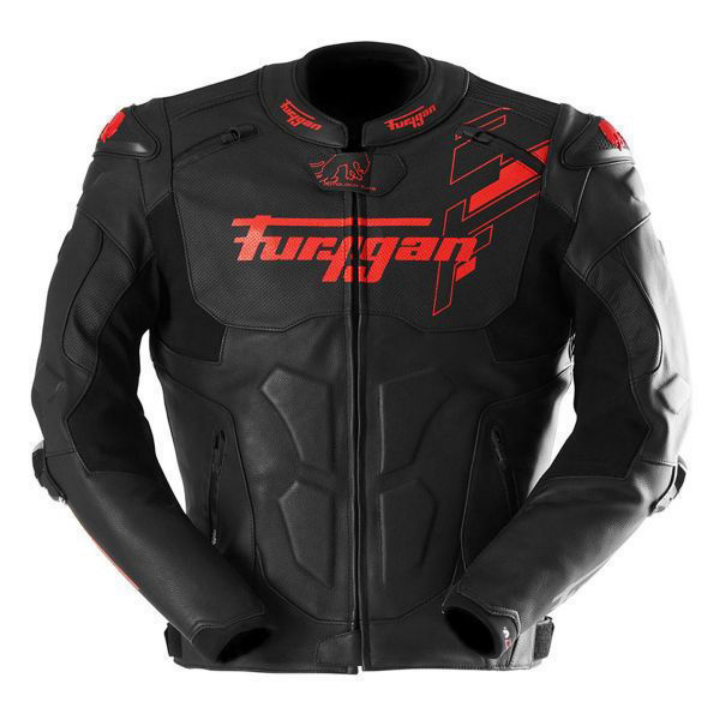 FURYGAN RAPTOR EVO 3 Siyah Kırmızı Deri Mont