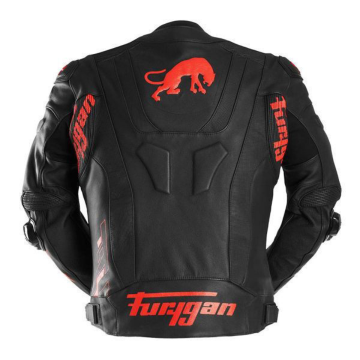 FURYGAN RAPTOR EVO 3 Siyah Kırmızı Deri Mont