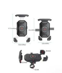 KNMASTER TT-500 TİTREŞİM ÖNLEYİCİ GİDON MONTE TELEFON TUTUCU