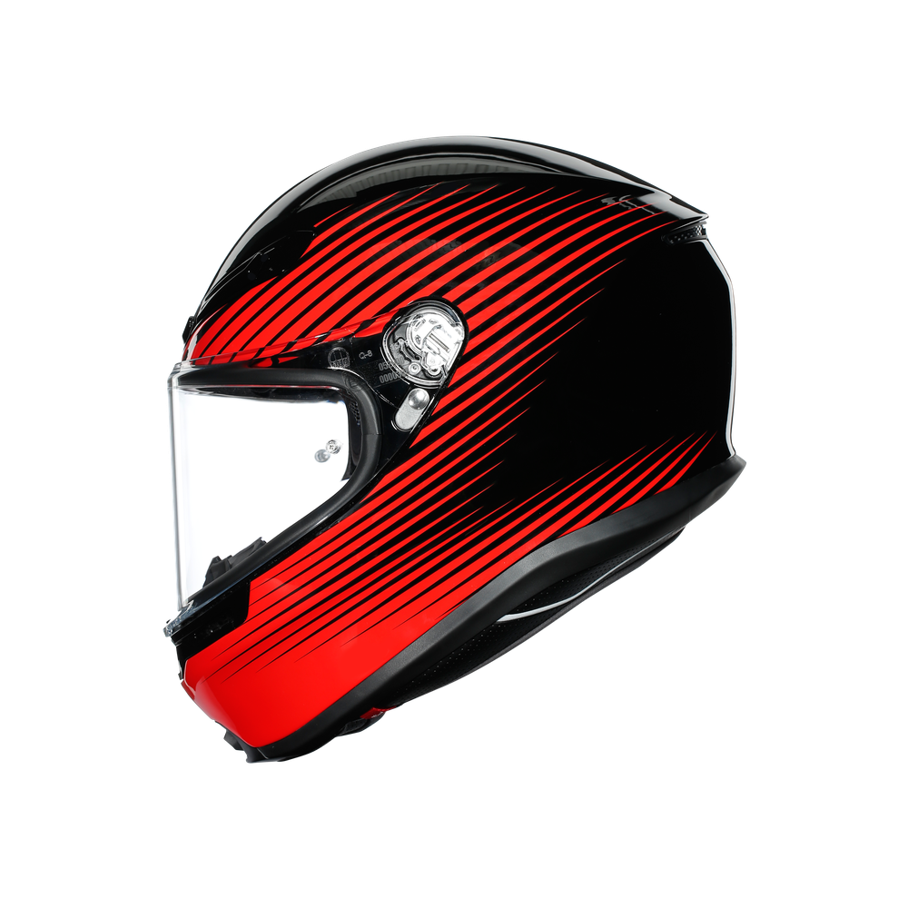 AGV K6 RUSH SİYAH KIRMIZI+(KASK TEMİZLEME,BUFF VE ANAHTARLARLIK)