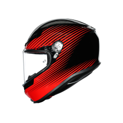 AGV K6 RUSH SİYAH KIRMIZI+(KASK TEMİZLEME,BUFF VE ANAHTARLARLIK)
