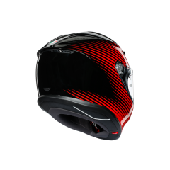 AGV K6 RUSH SİYAH KIRMIZI+(KASK TEMİZLEME,BUFF VE ANAHTARLARLIK)