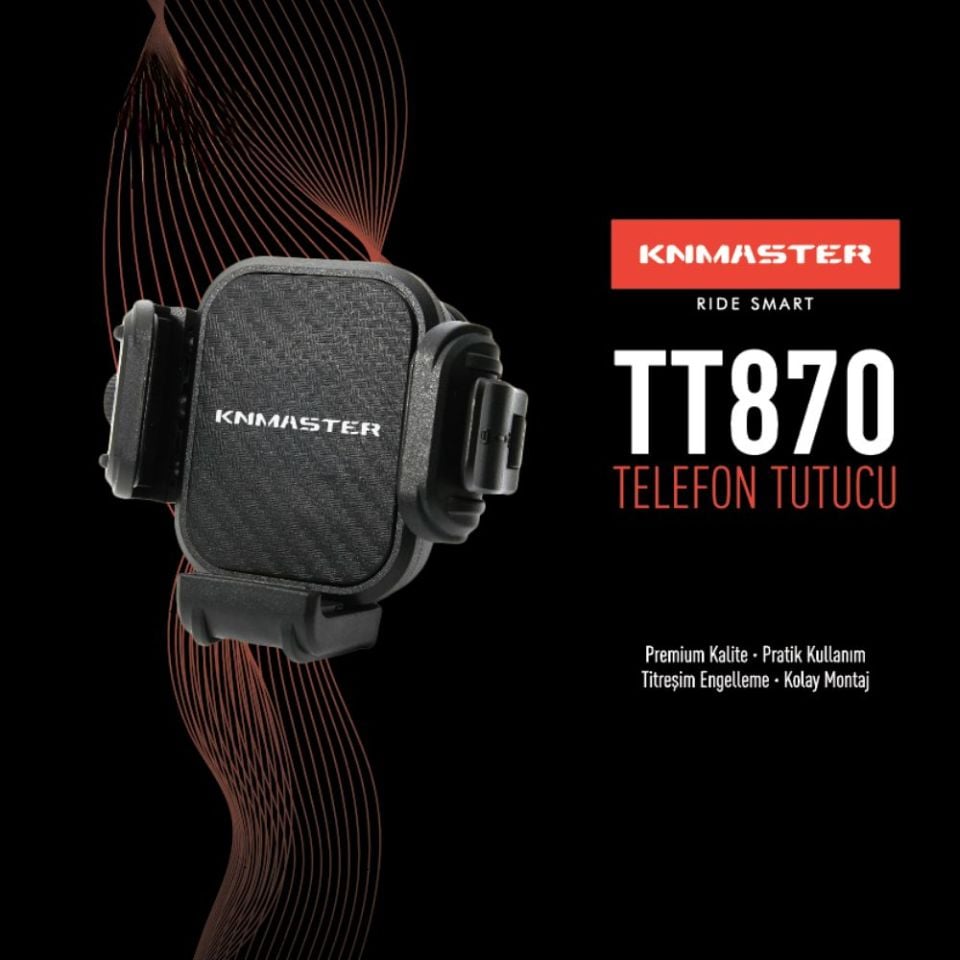 KNMASTER TT-870  Motosiklet Telefon Tutucu