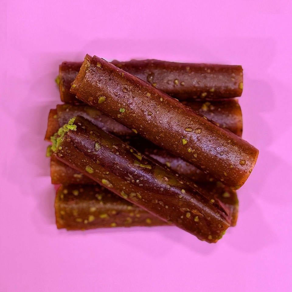 Rulo Pestil - Antep Fıstıklı - Glutensiz - Rafine Şeker İlavesiz  300 g