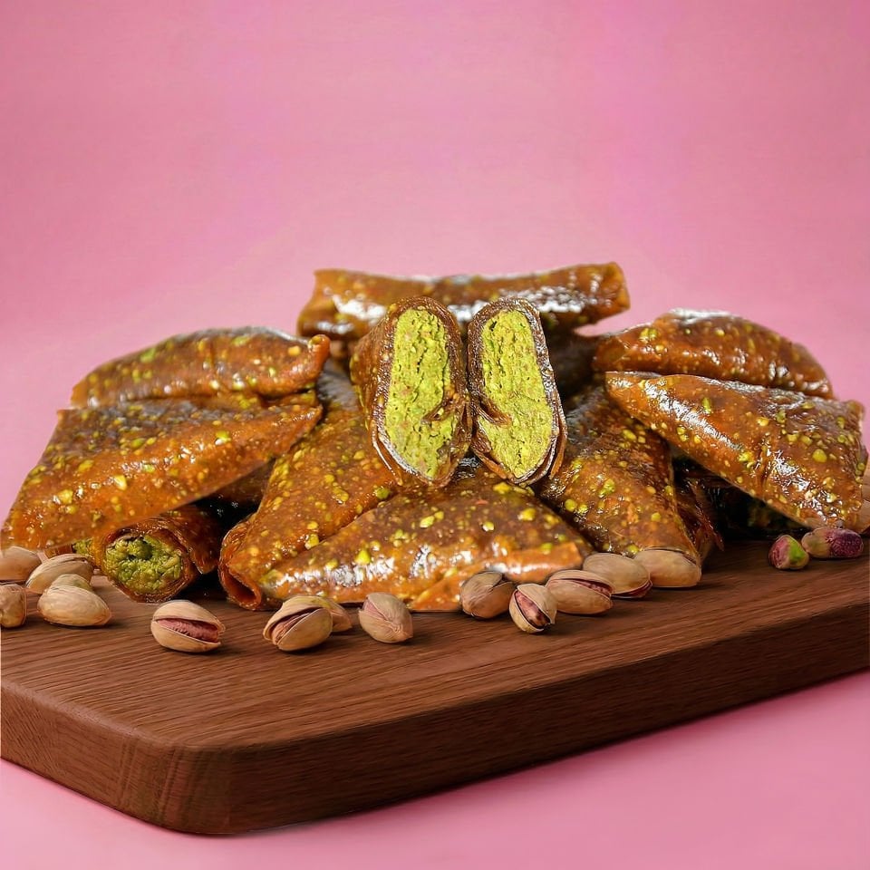 Muska  Pestil - Antep Fıstıklı - Glutensiz - Rafine Şeker İlavesiz 300 g