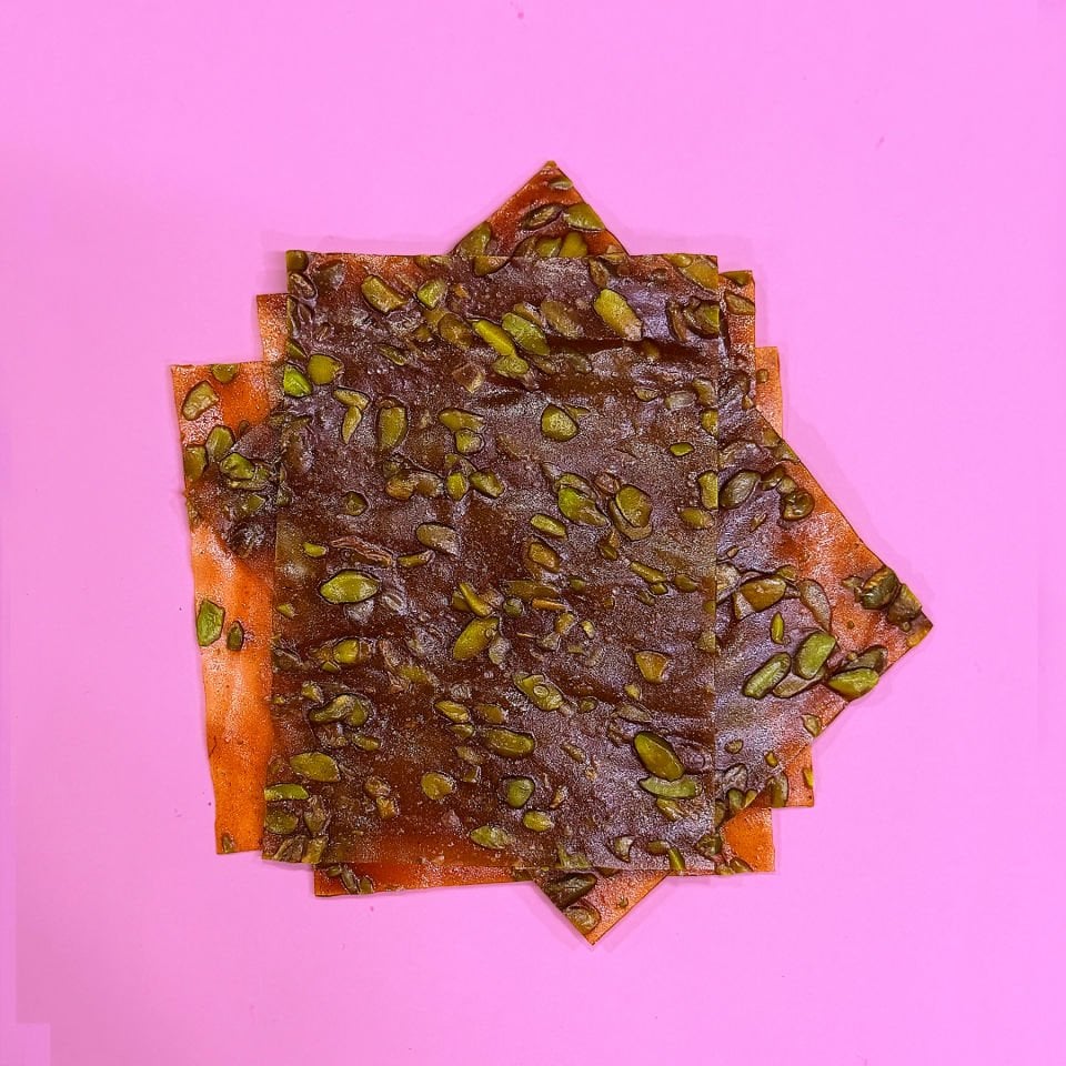 Yaprak Pestil - Antep Fıstıklı - Glutensiz - Rafine Şeker İlavesiz  300 g