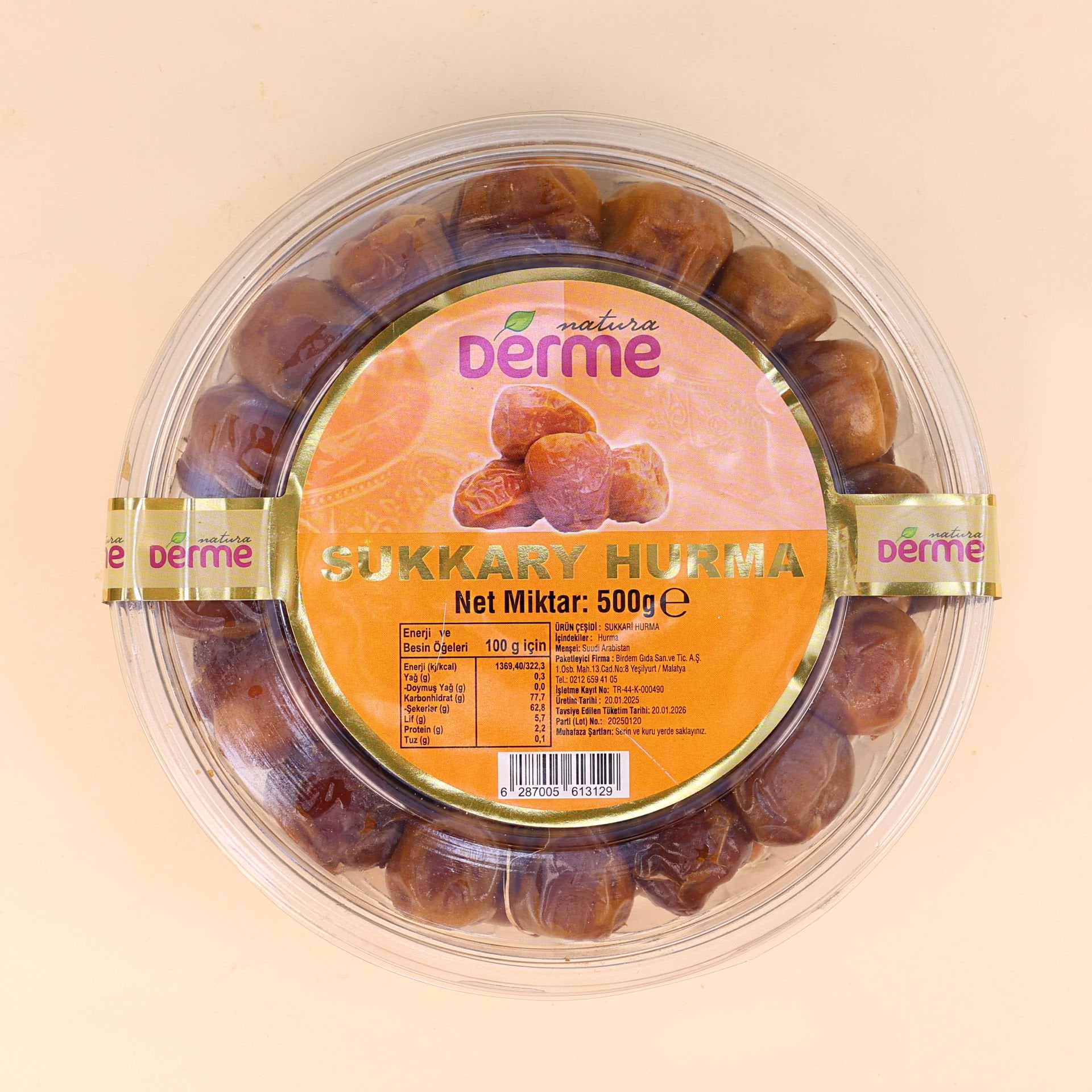 HURMA SUKKARİ -  YAŞ HURMA 500 Gram