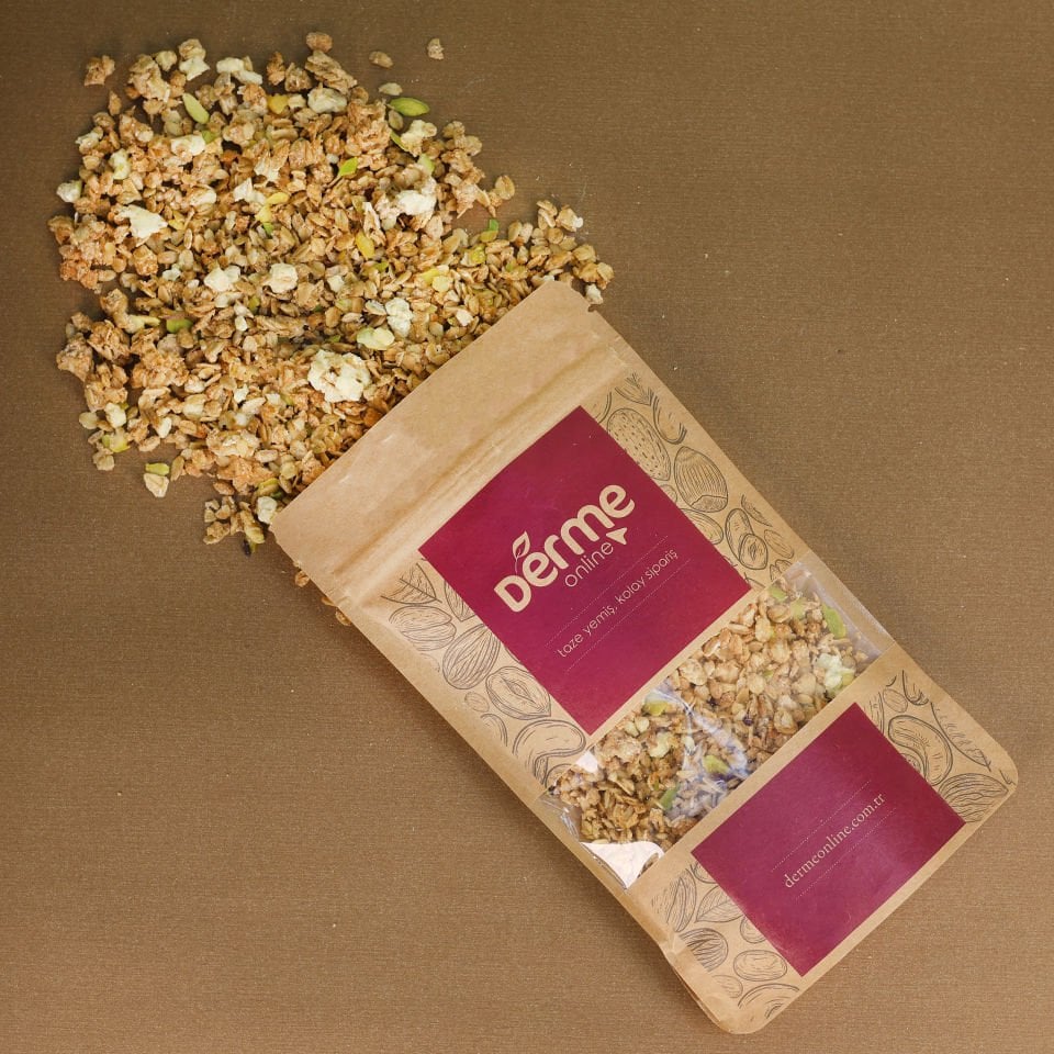 Granola Çikolata -  Antep Fıstık -  Cranberry