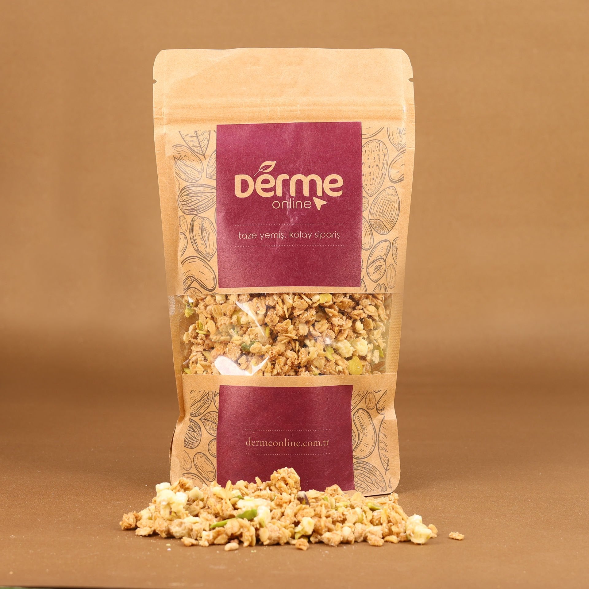 Granola Çikolata -  Antep Fıstık -  Cranberry