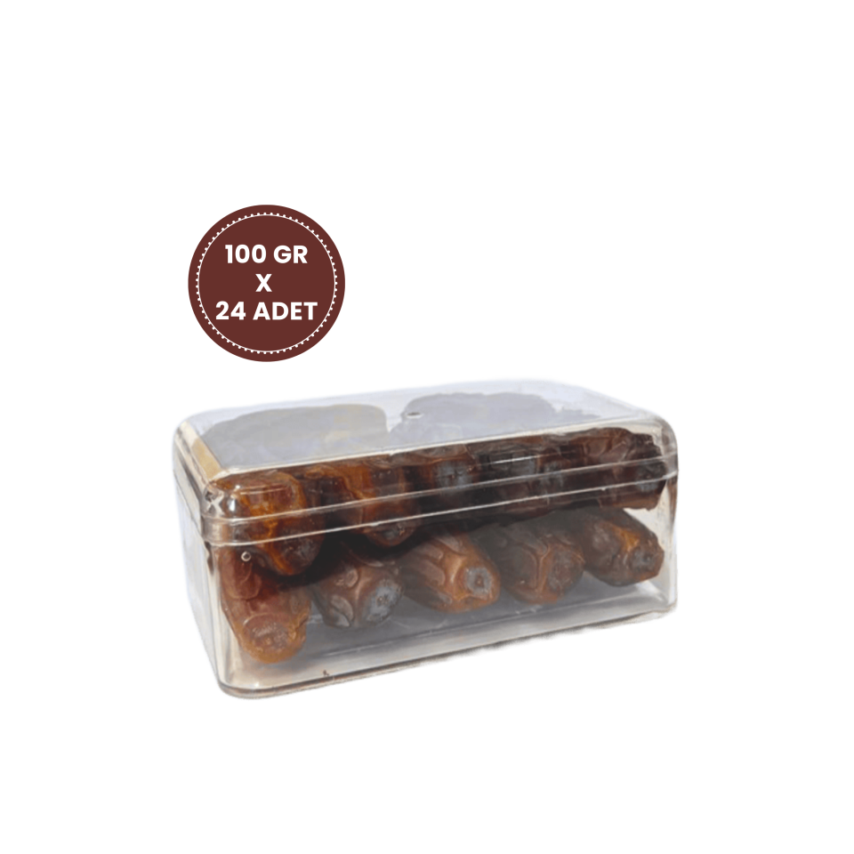 Medine Mebrum Hurma Duble– 24lü Hediye Seti (100g x 24 Adet)