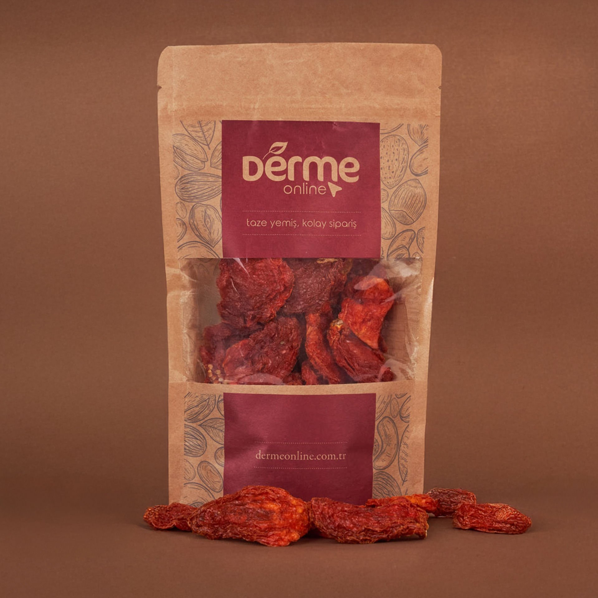 Doğal Kurutulmuş Etli Domates Kurusu Yerli Dilimli Domates Kurusu