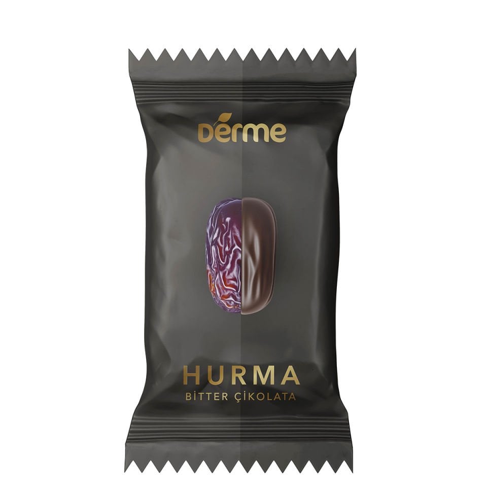 Hurma - Çikolata Kaplı - Karma ( Bitter - Sütlü - Beyaz  Karamel - Çilek - Kıtır ) - 300 gr