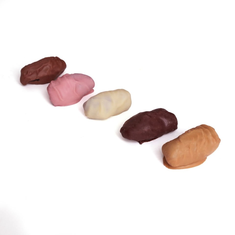 Hurma - Çikolata Kaplı - Karma ( Bitter - Sütlü - Beyaz  Karamel - Çilek - Kıtır )