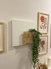 Beyaz Bohem Model Uçan Duvar Rafı Saksılık Çiçeklik İskandinav Duvar Saksısı