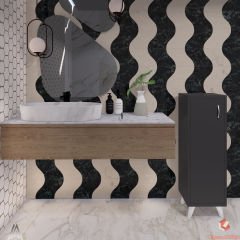 Antrasit Tek Kapaklı 3 Raflı Banyo Dolabı Havlu Dolabı Sabunluk Kiler Dolabı Erzak Dolabı Ekmek Dolabı