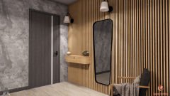 100 cm Kapaklı Dresuar Salon Antre Hol Oturma Odası Askıda Kulplu Dolap Düzenleyici Dresuar