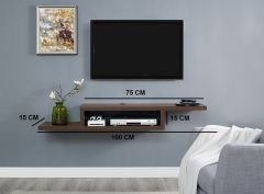 100 Cm Tv Ünitesi Tv Standı Duvar Rafı Kitaplık