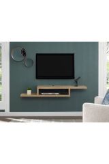 100 Cm Tv Ünitesi Tv Standı Duvar Rafı Kitaplık