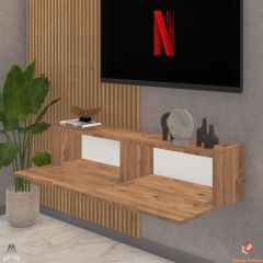 100 Cm Tv Ünitesi Tv Sehpası Duvar Rafı Kitaplık