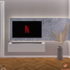 90 Cm Tv Ünitesi Tv Sehpası Duvar Rafı Kitaplık