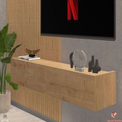 90 Cm Tv Ünitesi Tv Sehpası Duvar Rafı Kitaplık